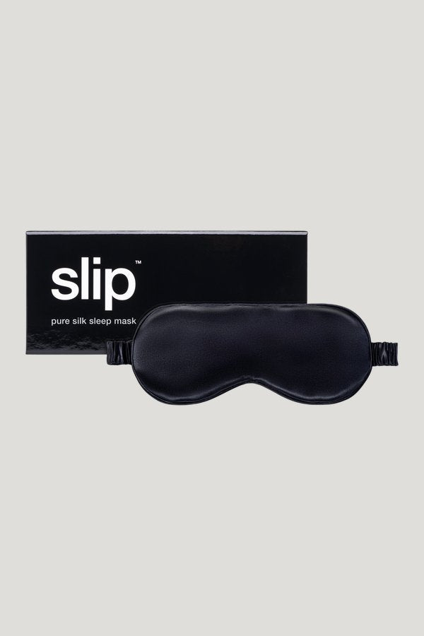 Black Sleep Mask — model front