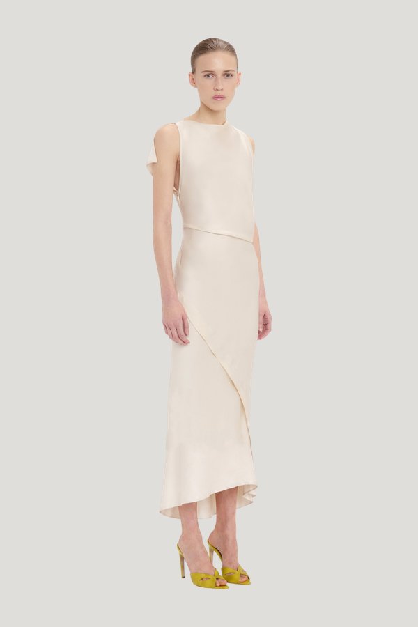 Kyra Midi Dress — model side