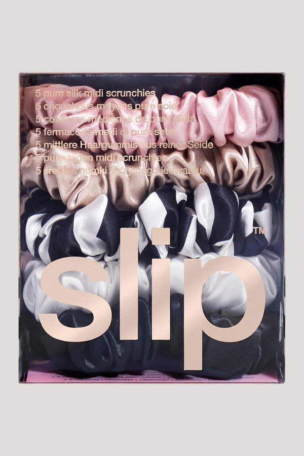 Multi Midi Scrunchies — model side