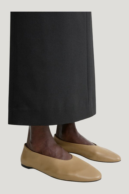 Slip nappa ballerinas desert — extra