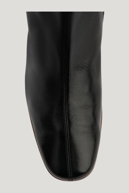Sofia Black Leather Ankle Boot — extra