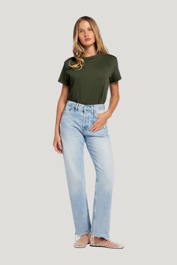 Soft Cotton Everyday T-Shirt Bodysuit | Darkest — carry 2