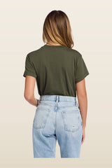 Soft Cotton Everyday T-Shirt Bodysuit | Darkest — carry 4