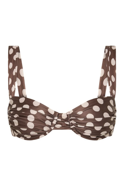 Sol Bikini Top Cioccolato Dot — packshot