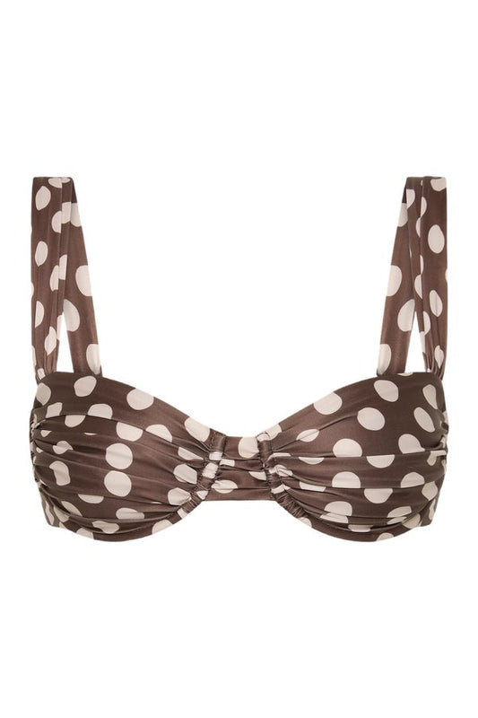 Sol Bikini Top Cioccolato Dot — packshot