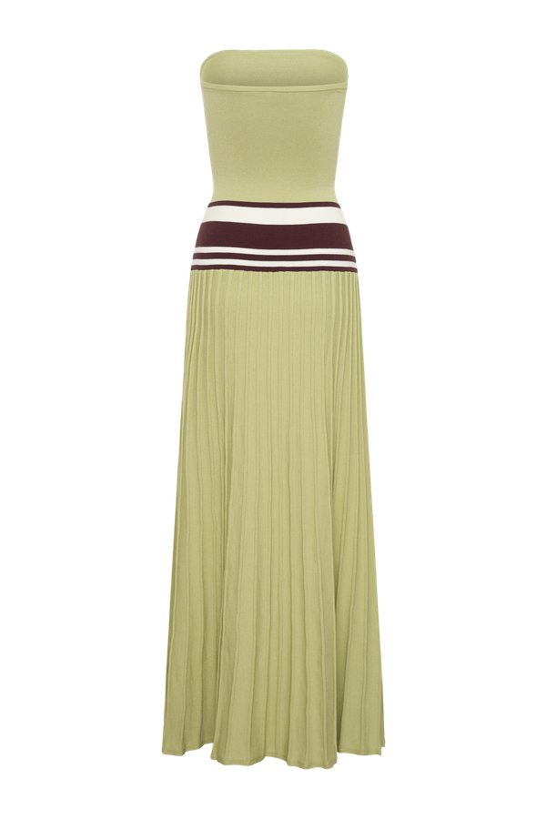 Solaris Strapless Contrast Knit Maxi Dress — packshot