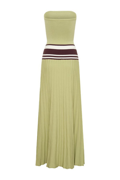 Solaris Strapless Contrast Knit Maxi Dress — packshot