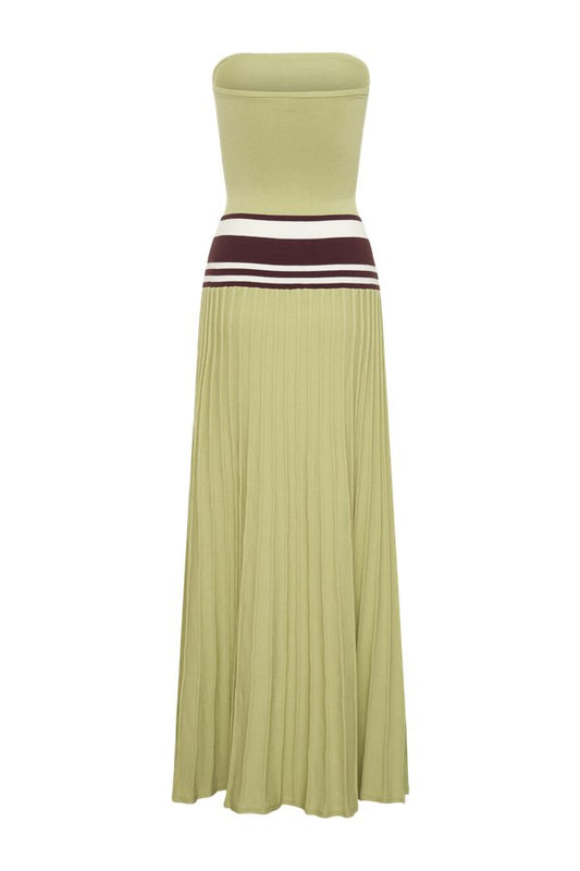 Solaris Strapless Contrast Knit Maxi Dress — packshot