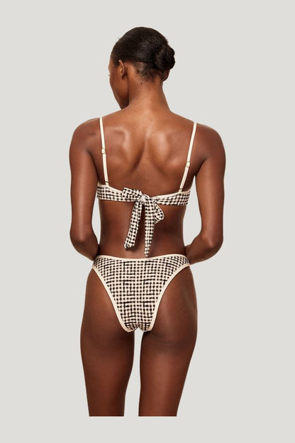 Somerset Bottom - Black Gingham — model side