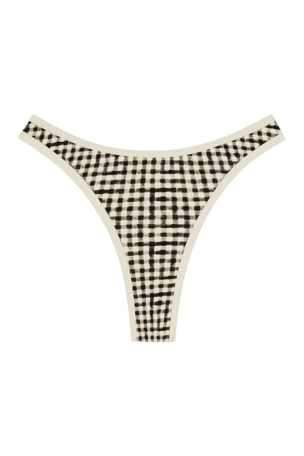 Somerset Bottom - Black Gingham — packshot