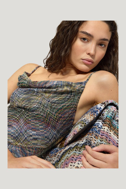 Space-dye viscose mini dress — carry 5