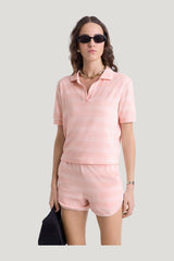 SRC Terry Short - Pink Dolphin Striped — model side