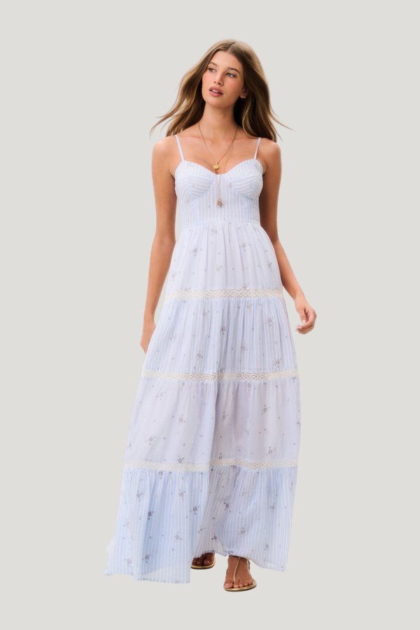 Story Cotton Maxi Dress — model front