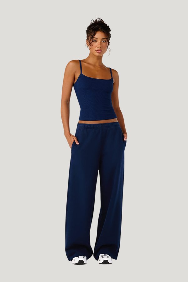Straight Leg Sweatpants — model front