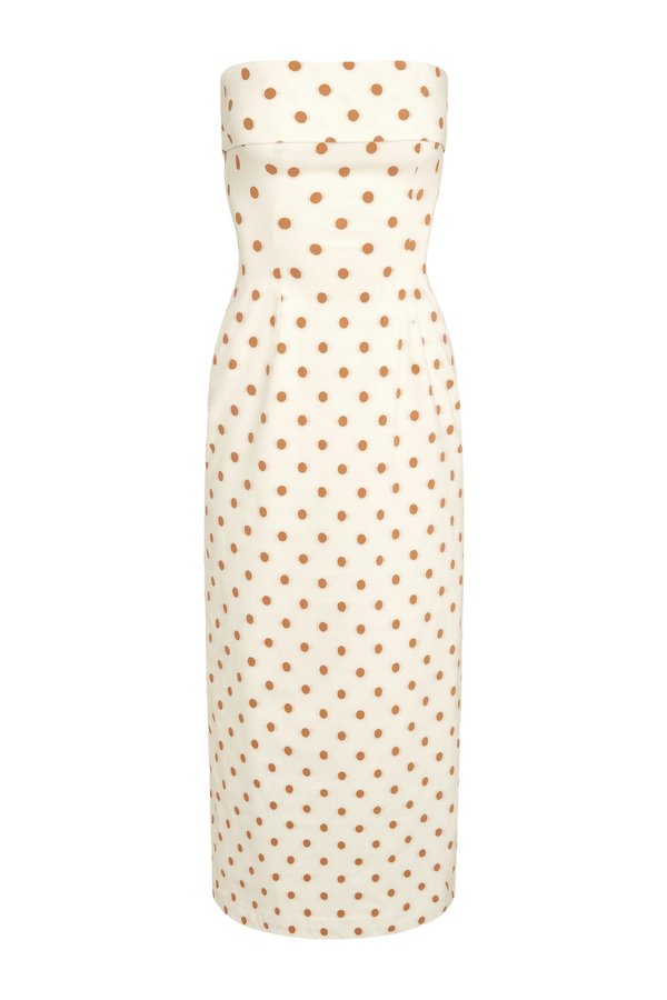 Strapless Foldover Midi Dress — packshot