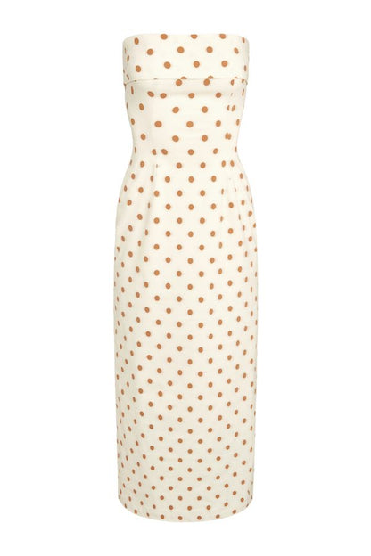 Strapless Foldover Midi Dress — packshot