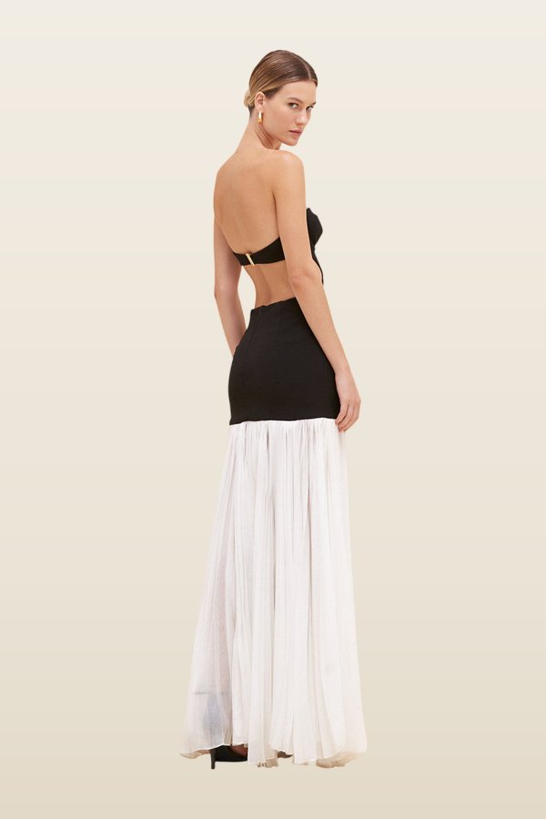 Strapless Maxi Dress (Runway) — model back