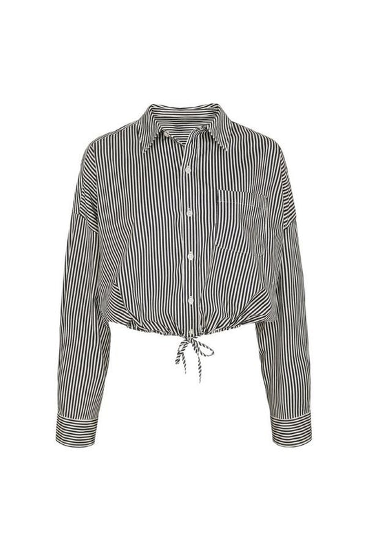 Striped Bubble Button Up Poplin Shirt — packshot