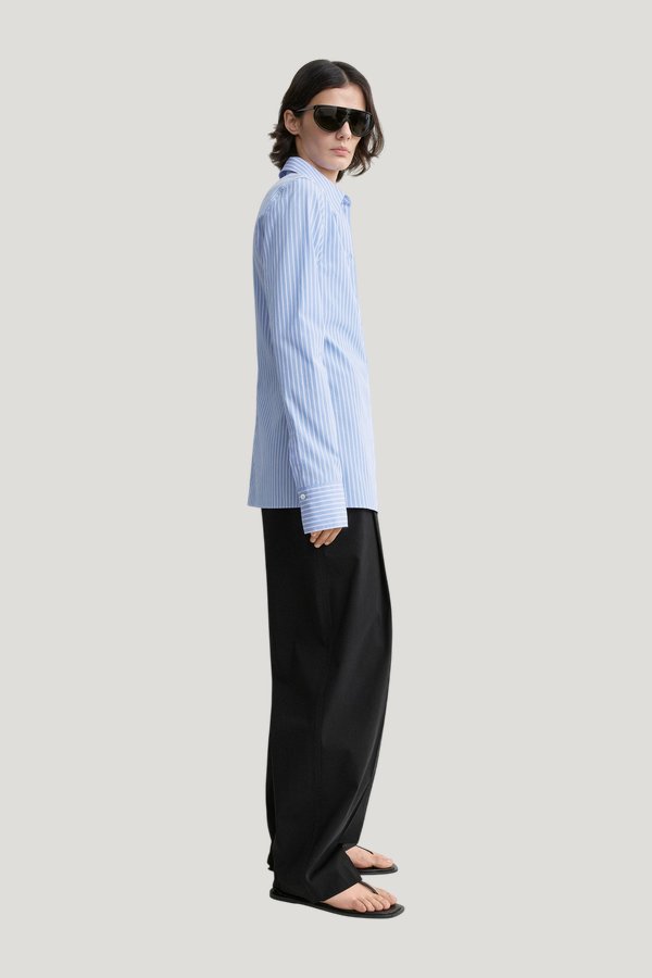 Striped poplin shirt — carry 3