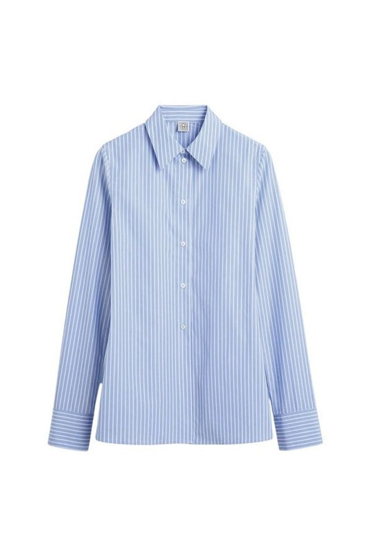 Striped poplin shirt — packshot