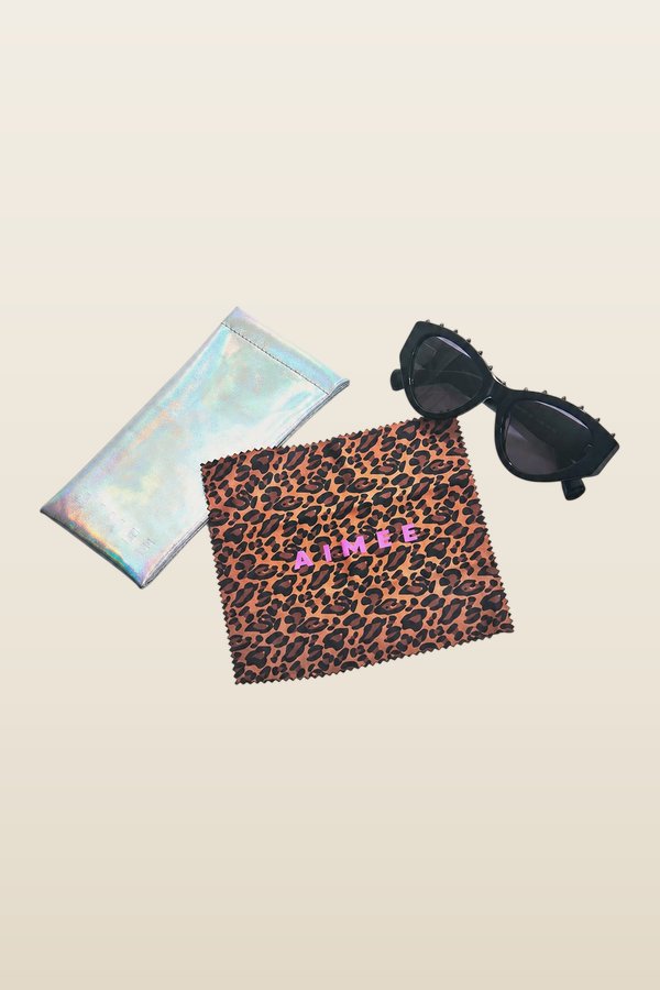 Stud Styler Cat Eye Sunglasses — model back