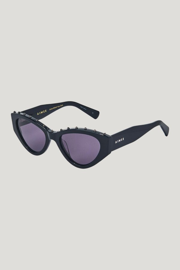 Stud Styler Cat Eye Sunglasses — model front