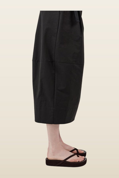 Suede Cross Strap Flatform - Coffee — model back