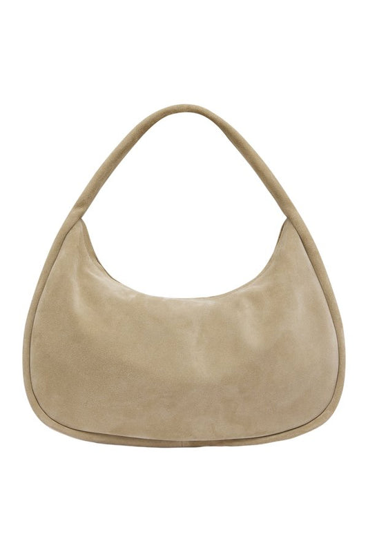 Suede Large Bon Bon Bag - Rock — packshot