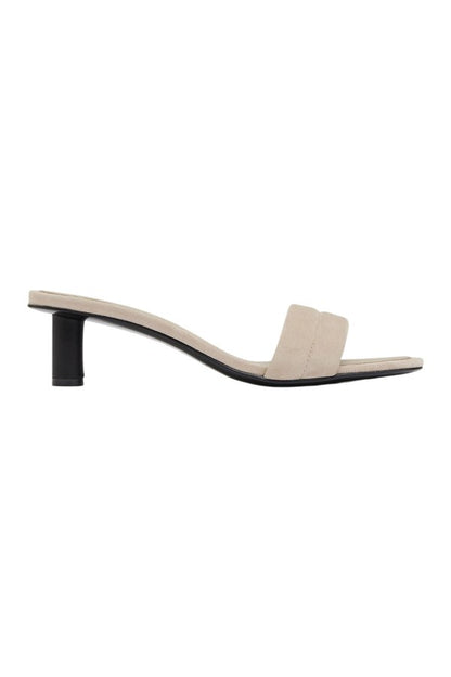 Suede Stitch Detail Heel - Rock — packshot