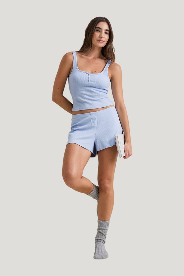 Sweetheart Henley Pyjama Vest — carry 2