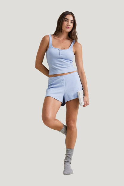 Sweetheart Henley Pyjama Vest — carry 2