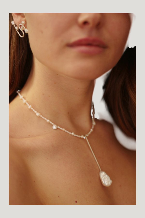 The Catharsis Necklace — model side