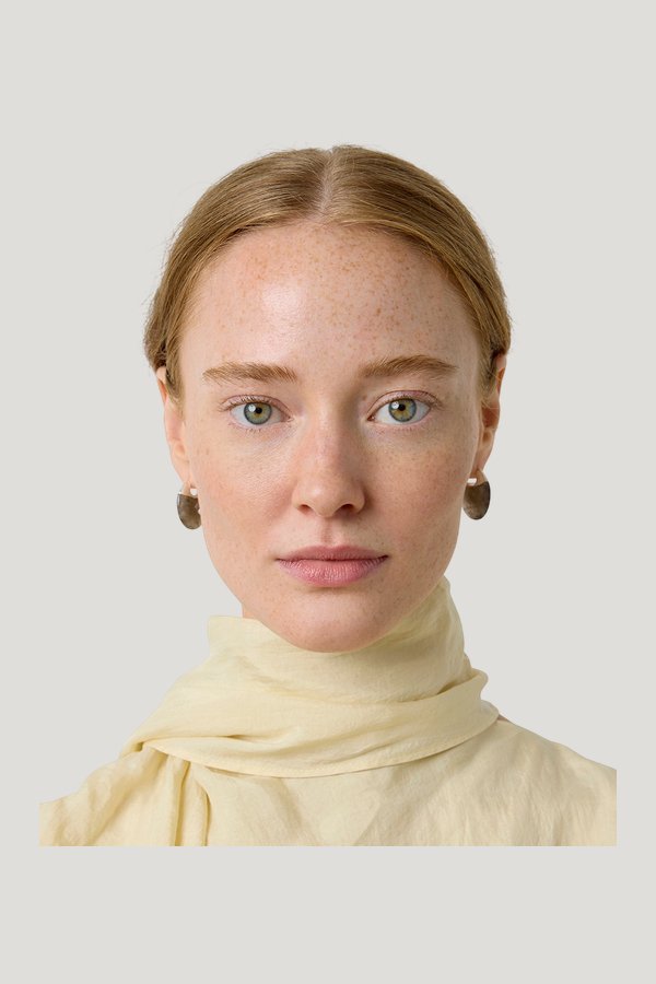The Erin Earrings — model side