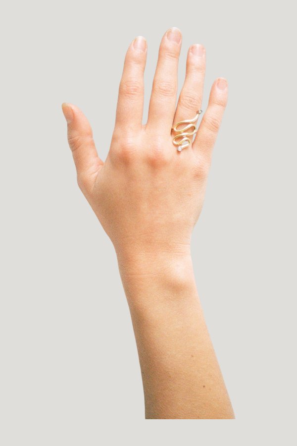 The Eternal Ring - Vermeil — model front