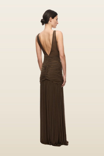 The Inferno Jersey Dress — model back