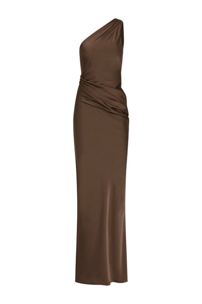 The Isadora Satin Dress — packshot