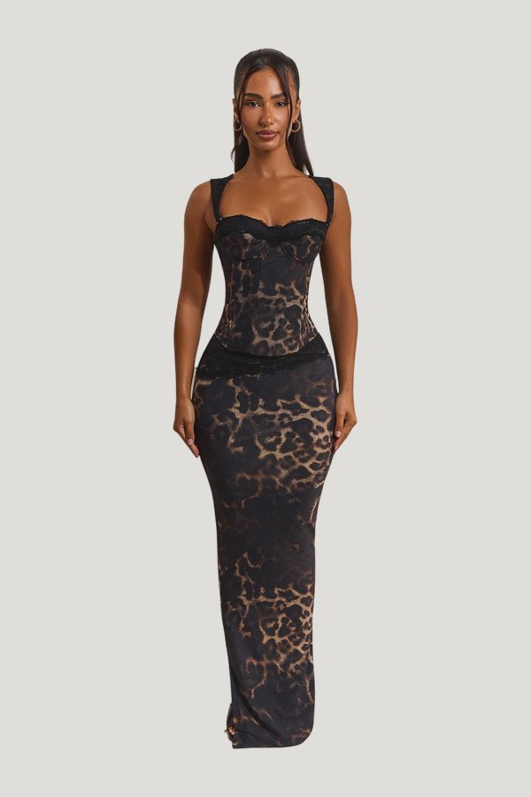 The Jayde Maxi Skirt — model front