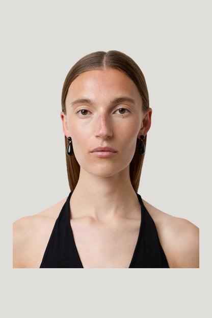 The Lola Earrings — model side