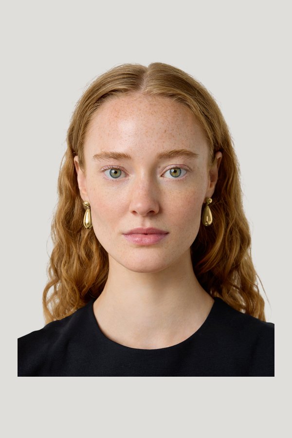 The Lola Earrings — model side