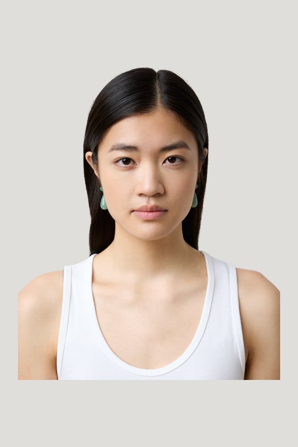 The Lola Earrings — model side
