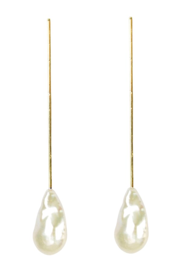The Moon Pearl Earrings - Vermeil — packshot