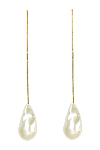 The Moon Pearl Earrings - Vermeil — packshot