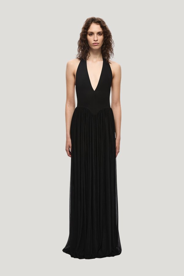 The Ophelia Jersey Dress — model front
