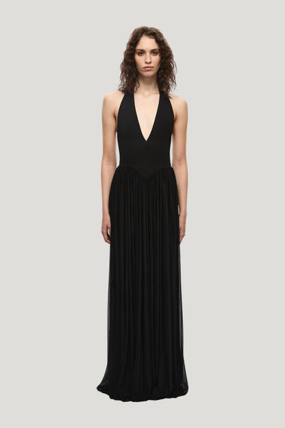 The Ophelia Jersey Dress — model front