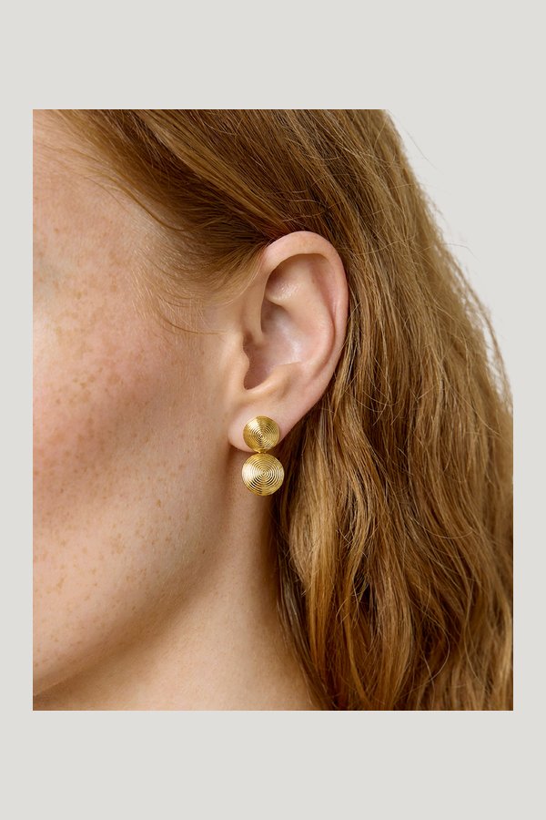 The Rita Earrings — model side