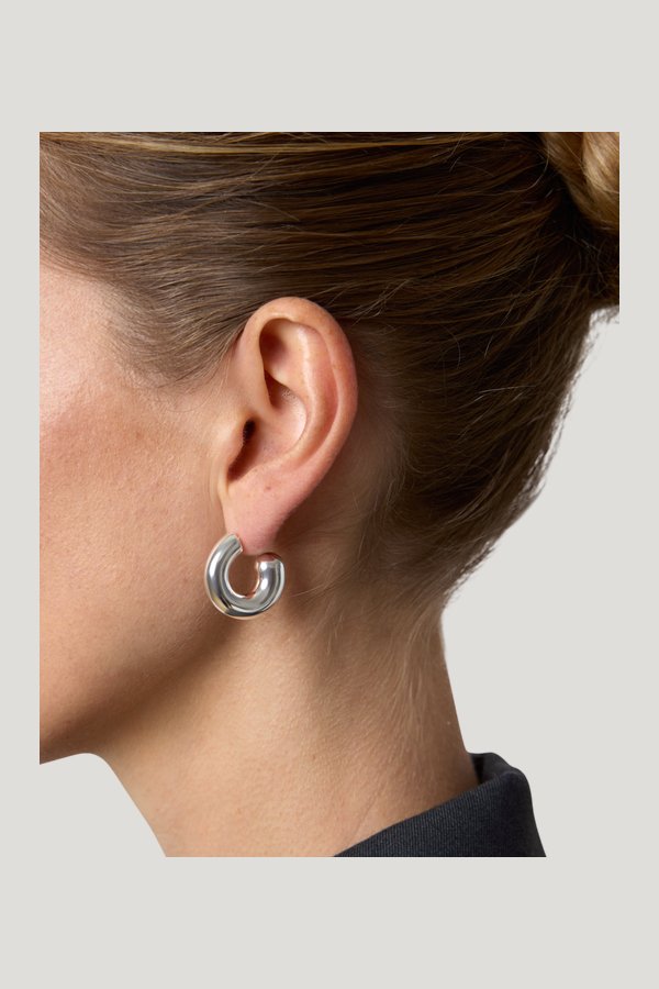 The Rose Earrings — model front