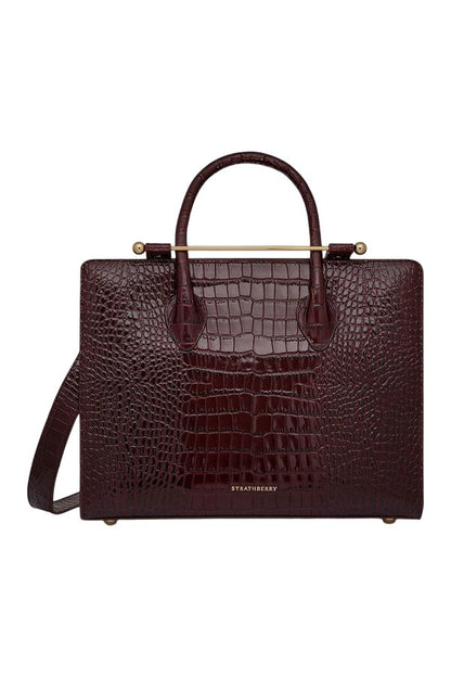 Midi Tote - Croc-Embossed Leather — packshot