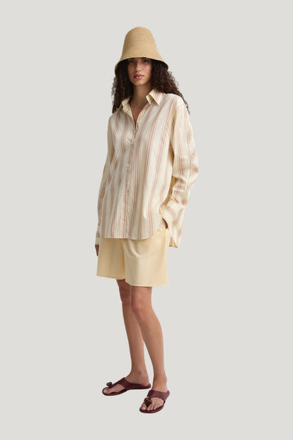 The Stripe Shirt Straw Stripe — carry 3
