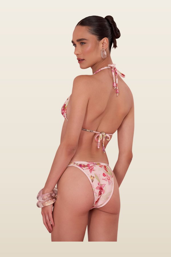 Orchid Bloom Bikini Top — model back