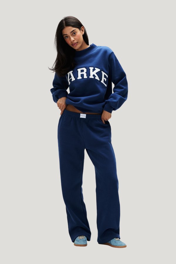 Boxer Sweatpants - Denim — model front